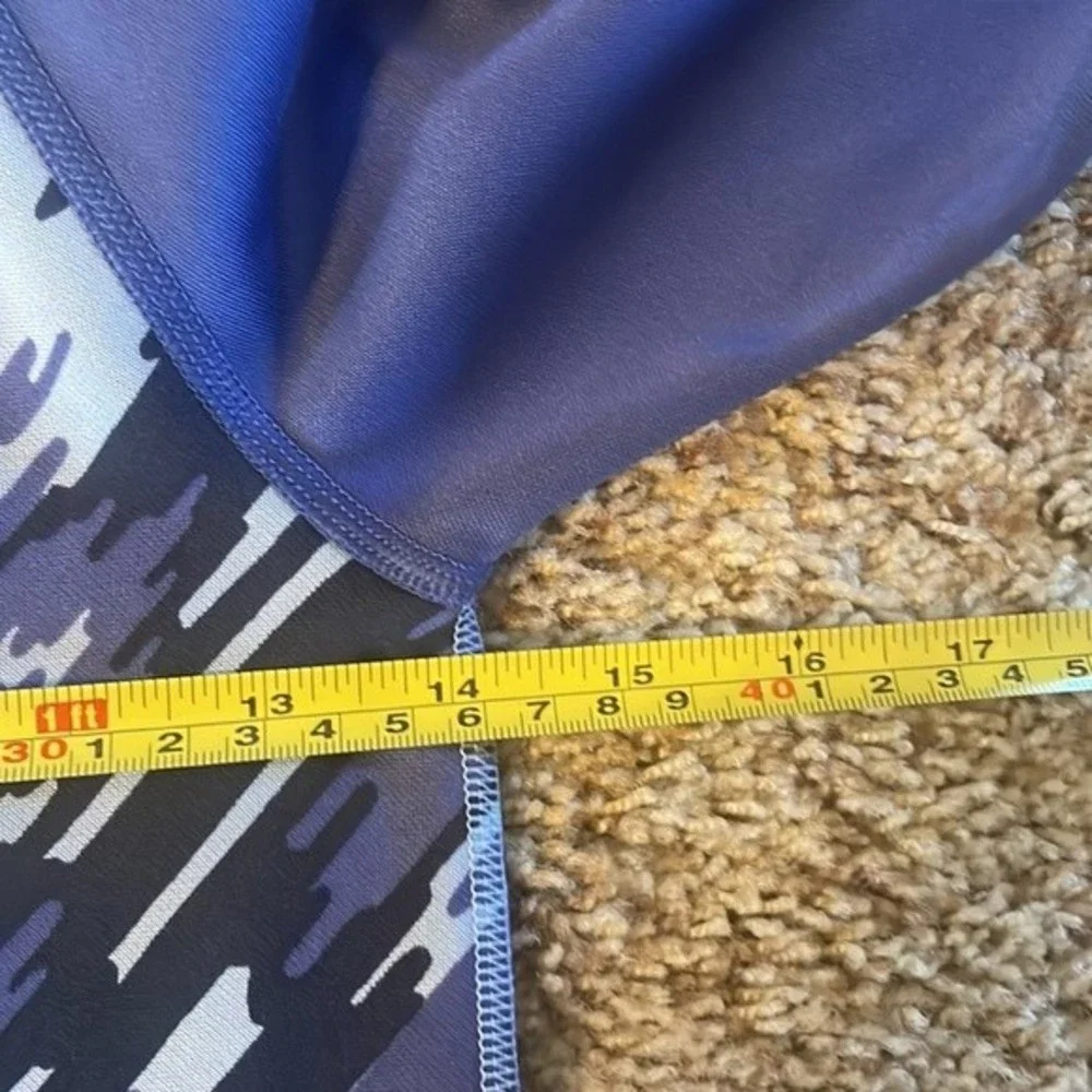 Nike Youth Therma Fit Hoodie Fleece Lined Blue Camouflage Hoody Girls Small